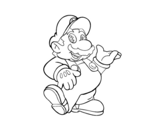 Disegno di Super Mario da stampare e colorare 60