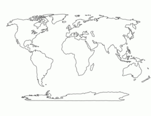 Disegno di cartina geografica da stampare e colorare 6