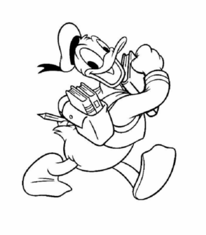 Disegno di Paperino da stampare e colorare 95