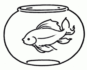 Disegno di pesce da stampare e colorare 101