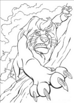 Disegni di Re Leone da colorare