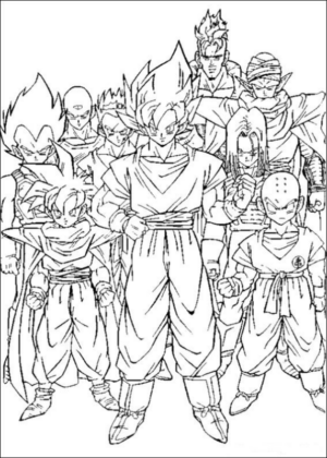 Disegno di Dragon Ball da stampare e colorare 113