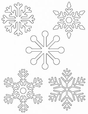 Disegno di fiocco di neve da stampare e colorare 7