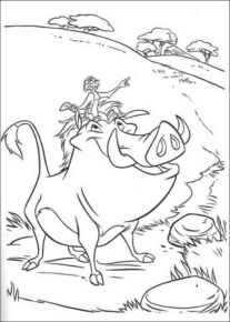 Disegno di Re Leone da stampare e colorare 93