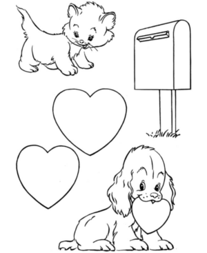 Disegno di San Valentino da stampare e colorare 68 Disegno di San Valentino da stampare e colorare 68