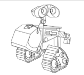 Disegni di Wall-E da colorare
