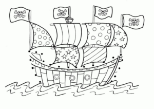 Disegno di pirata da stampare e colorare 12