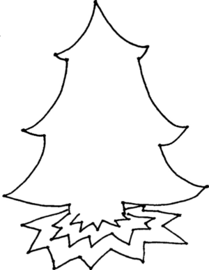 Disegno di albero di Natale da stampare e colorare 96