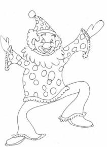 Disegno di clown da stampare e colorare 64