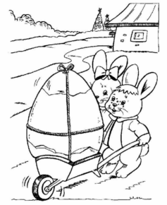 Disegno di uovo di Pasqua da stampare e colorare 214