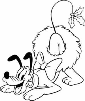 Disegno di Pluto da stampare e colorare 6