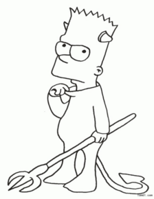 Disegno di I Simpson da stampare e colorare 43