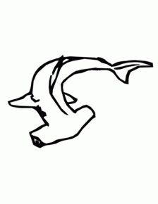 Disegno di squalo da stampare e colorare 41