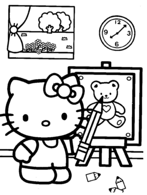 Disegno di Hello Kitty da stampare e colorare 23