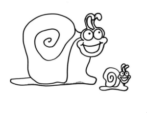 Disegno di lumaca da stampare e colorare 4