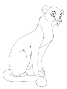 Disegno di leone da stampare e colorare 18