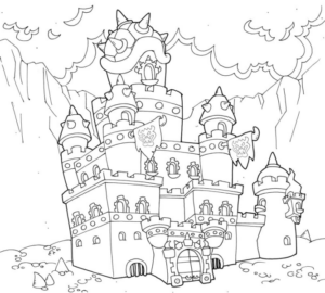 Disegno di castello da stampare e colorare 120