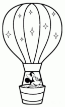 Disegni di Mongolfiere da colorare