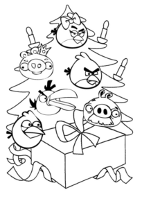 Disegno di Angry birds da stampare e colorare 107