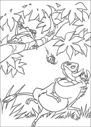 Disegno di Re Leone da stampare e colorare 74