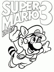 Disegno di Super Mario da stampare e colorare 96
