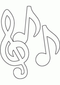 Disegno di nota musicale da stampare e colorare 5