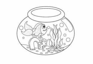 Disegno di pesce da stampare e colorare 281