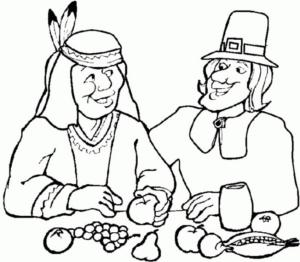 Disegno di Indiani d’America da stampare e colorare 4