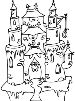Disegno di casa infestata da stampare e colorare 8 Disegno di casa infestata da stampare e colorare 8