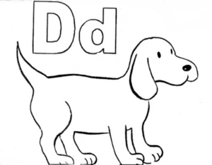 Disegno di lettera dell’alfabeto da stampare e colorare 247