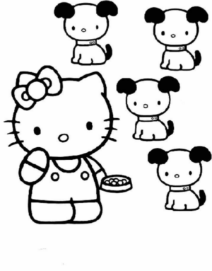 Disegno di Hello Kitty da stampare e colorare 235
