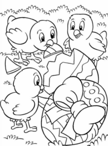 Disegno di uovo di Pasqua da stampare e colorare 264