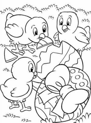 Disegno di uovo di Pasqua da stampare e colorare 264
