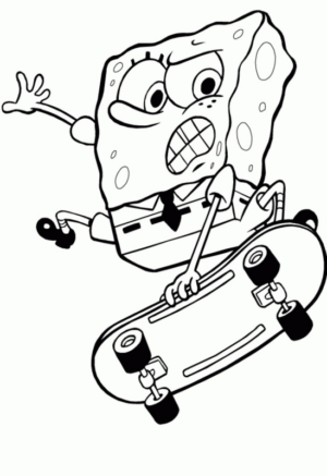 Disegno di Spongebob da stampare e colorare 77
