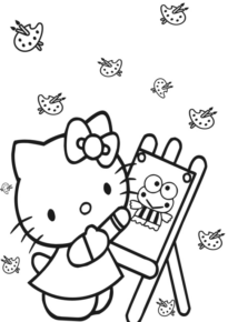 Disegno di Hello Kitty da stampare e colorare 27