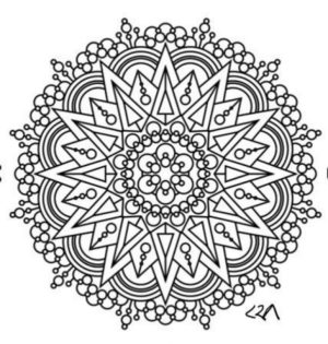 Disegno di mandala da stampare e colorare 1110