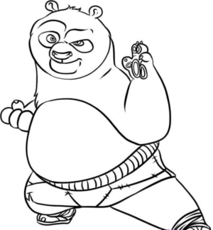 Disegno di Kung Fu Panda da stampare e colorare 31