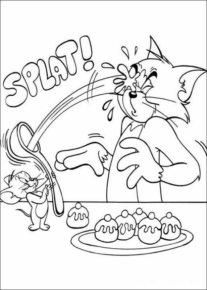Disegno di Tom e Jerry da stampare e colorare 90