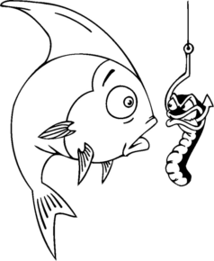 Disegno di pesce da stampare e colorare 225