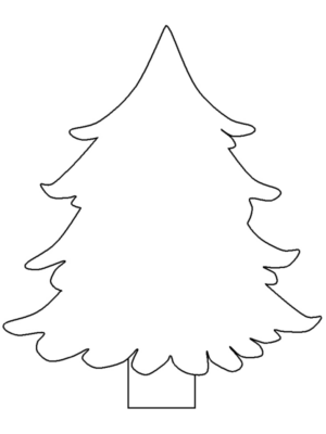 Disegno di albero di Natale da stampare e colorare 13