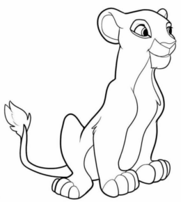 Disegno di Re Leone da stampare e colorare 237