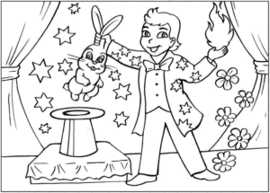 Disegno di circense da stampare e colorare 19
