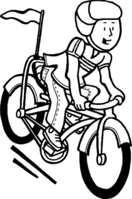 Disegno di bicicletta da stampare e colorare 32
