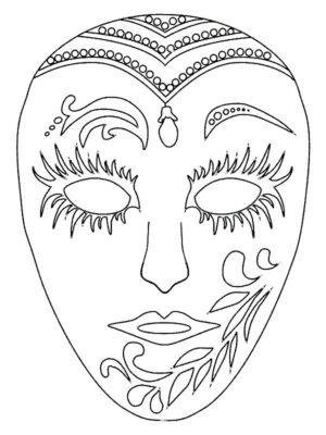 Disegno di maschera da stampare e colorare 69