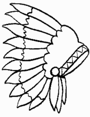 Disegno di Indiani d’America da stampare e colorare 27