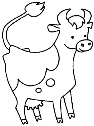 Disegno di mucca da stampare e colorare 31