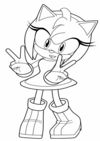 Disegno di Sonic da stampare e colorare 2