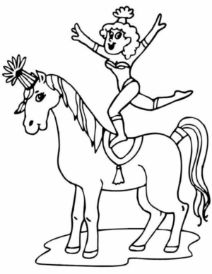 Disegno di circense da stampare e colorare 27