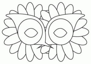 Disegno di maschera da stampare e colorare 113