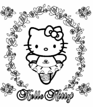 Disegno di Hello Kitty da stampare e colorare 247